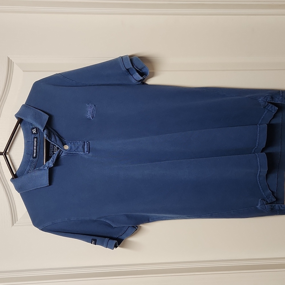 Superdry Men's XL Vintage Destroyed Polo